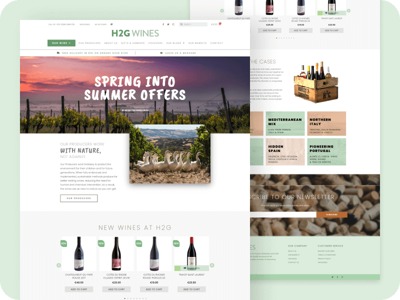 BlueStem - Websites - H2G Wines